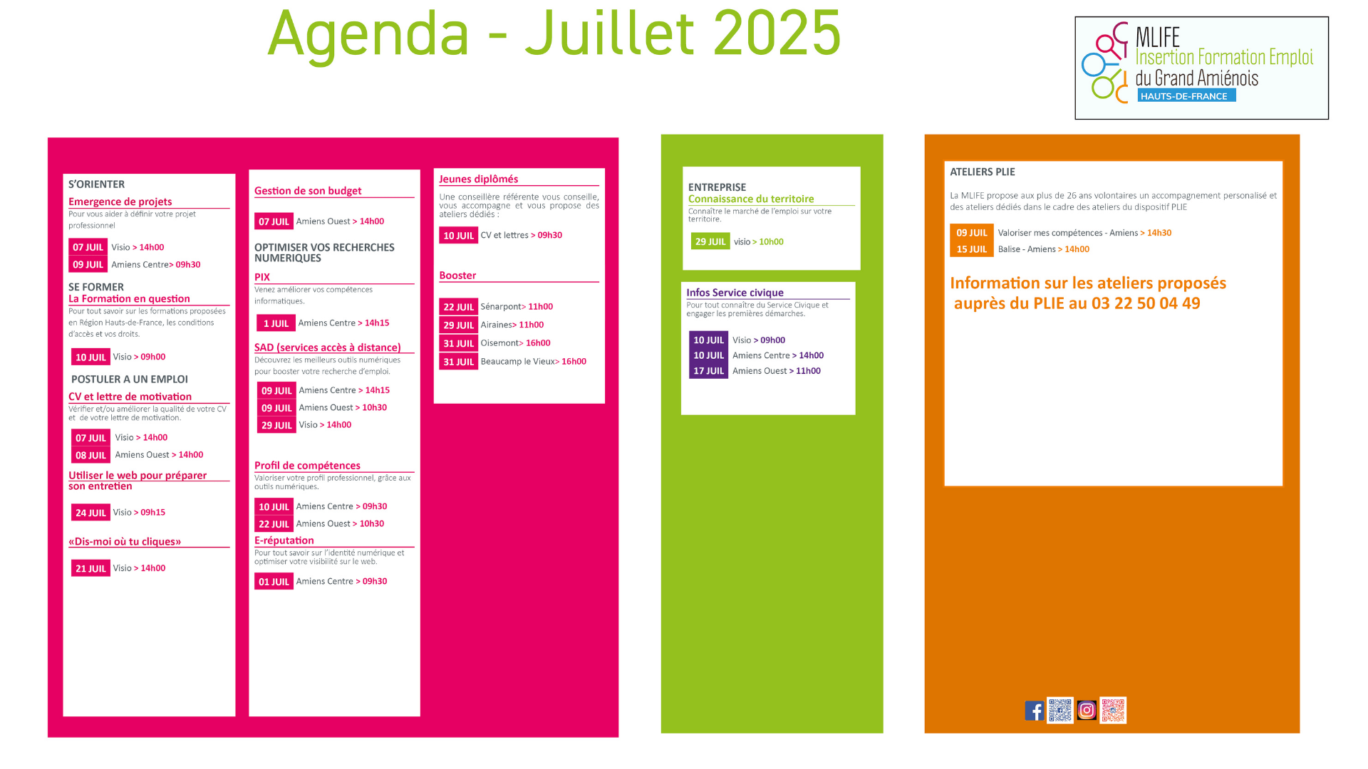 Agenda Juillet 2025